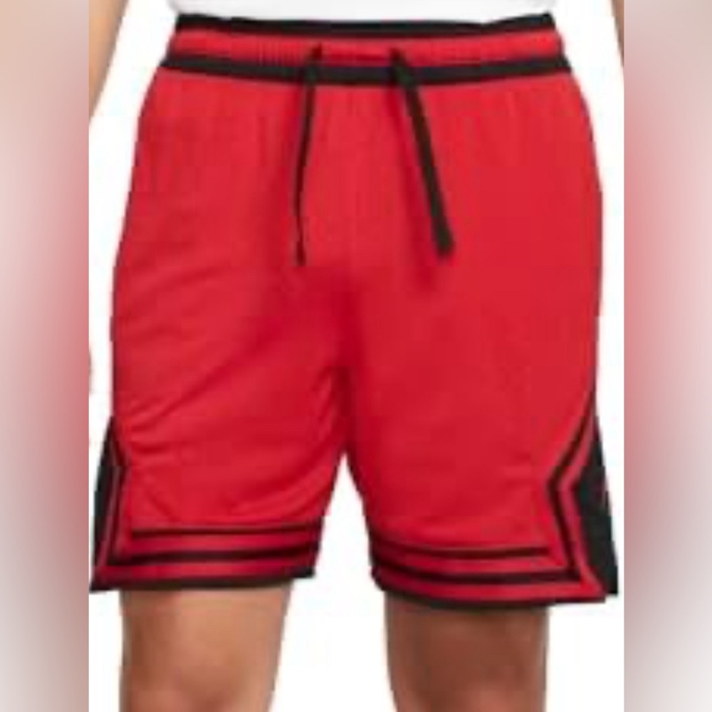 Men’s Nike Jordan dri-fit red and black shorts.  Size small.